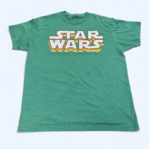 vtg 1980s Star Wars green tee (M)